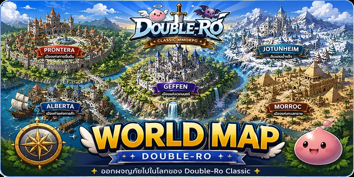 ตัวอย่างแผนที่โลก Double-RO